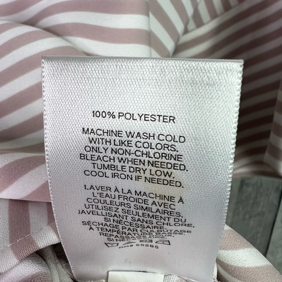 EXPRESS Multi Striped Taupe White Top Dolman Sleeves Size XS - Picture 6 of 8